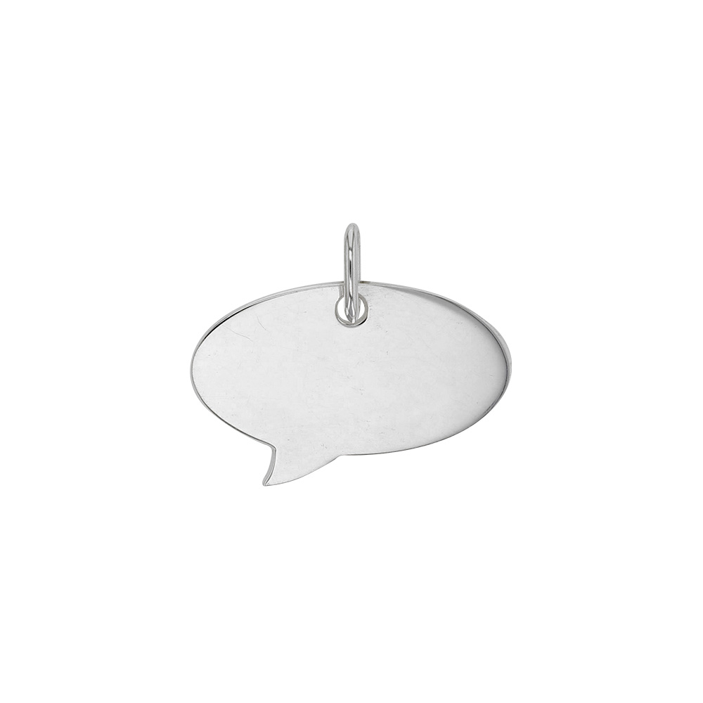 Pendentif en Argent 925/1000 bulle pour message