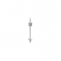 Pendentif en argent rhodié 925/1000 - flèche