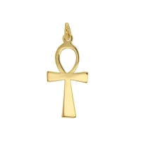 Pendentif en plaqué or - croix de Ânkh