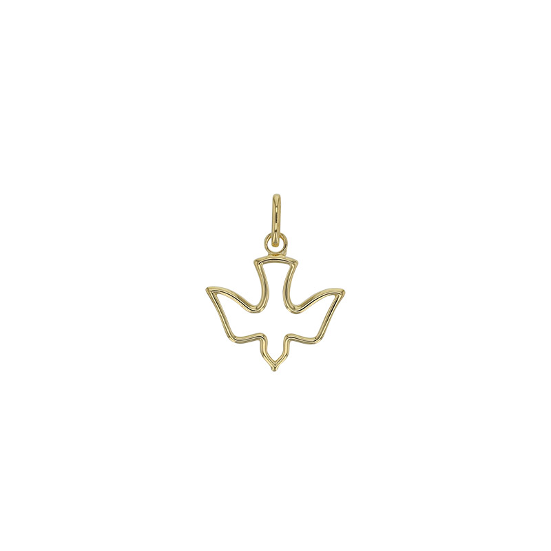 Pendentif forme colombe Esprit-Saint, plaqué or