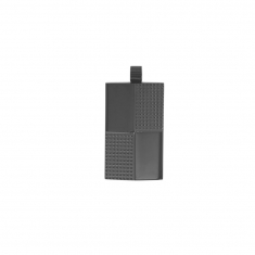 Pendentif homme rectangle noir avec relief