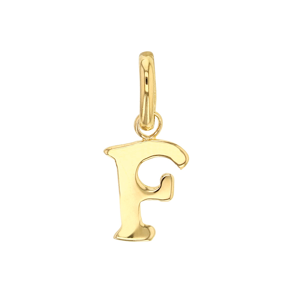 Pendentif lettre A plaqué or
