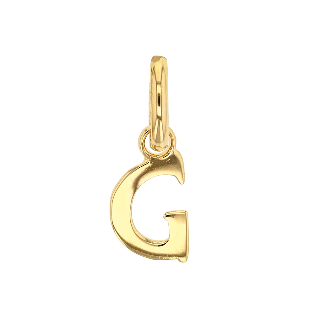 Pendentif lettre A plaqué or
