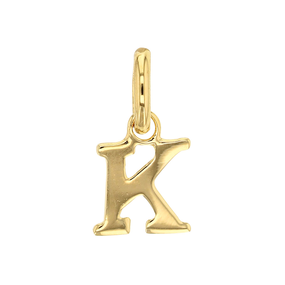 Pendentif lettre A plaqué or