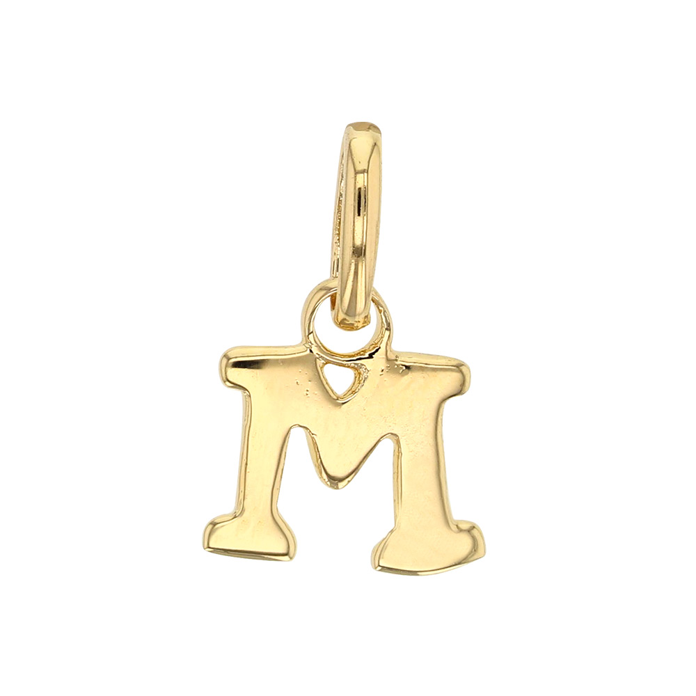 Pendentif lettre A plaqué or