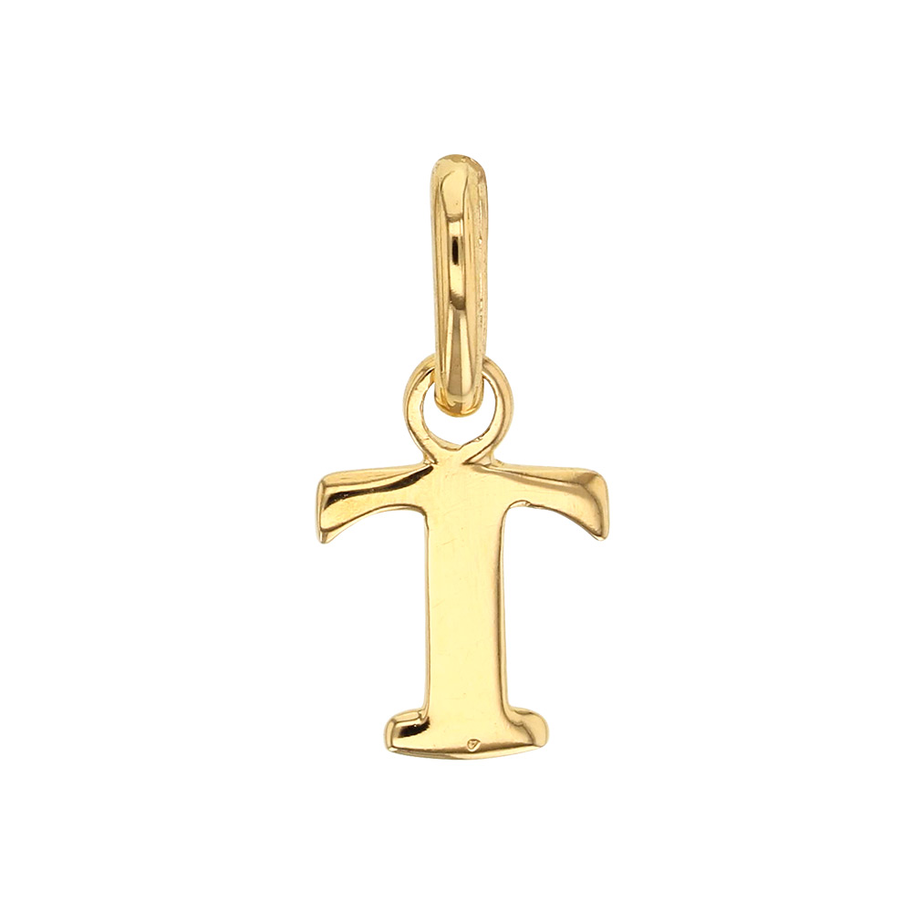 Pendentif lettre A plaqué or