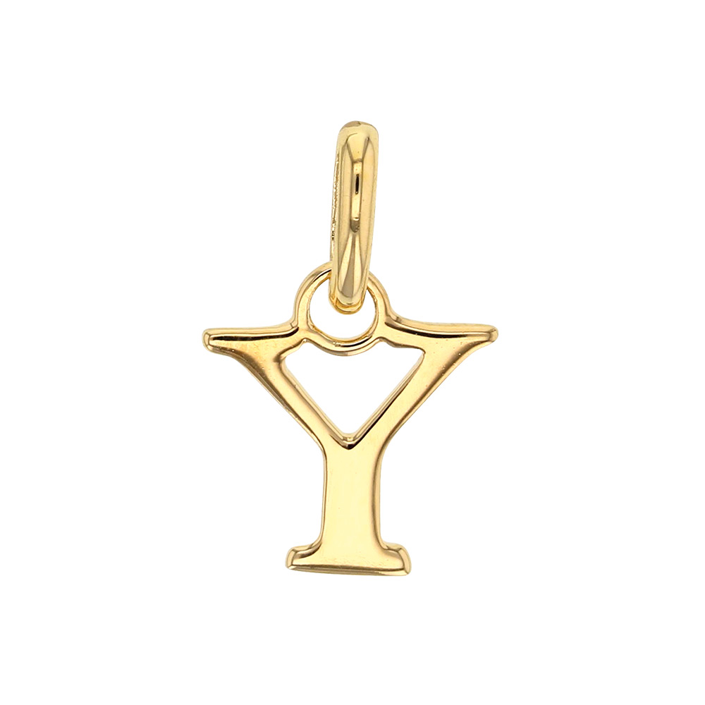 Pendentif lettre A plaqué or