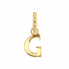 Pendentif lettre A plaqué or