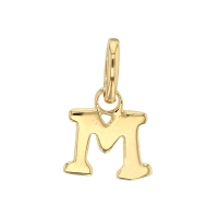 Pendentif lettre A plaqué or