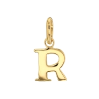 Pendentif lettre A plaqué or