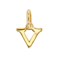 Pendentif lettre A plaqué or