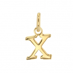 Pendentif lettre A plaqué or