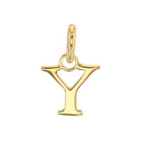 Pendentif lettre A plaqué or