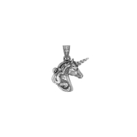 Pendentif licorne en argent 925/1000 rhodié