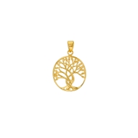 Pendentif Or 375/1000 arbre de vie ajouré