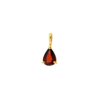 Pendentif Or 750/1000 Grenat poire 7x5mm