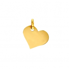 Pendentif Or 750/1000 motif coeur plein