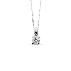 Pendentif Or jaune 750/1000, diamant synthétique 0,25ct GVS