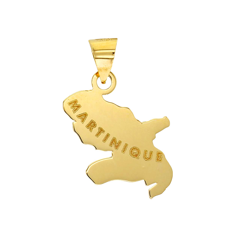 Pendentif Or 750/1000 Martinique en inscription