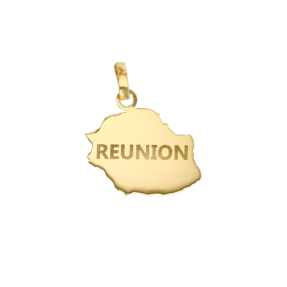 Pendentif Or 375/1000 - Réunion inscrit