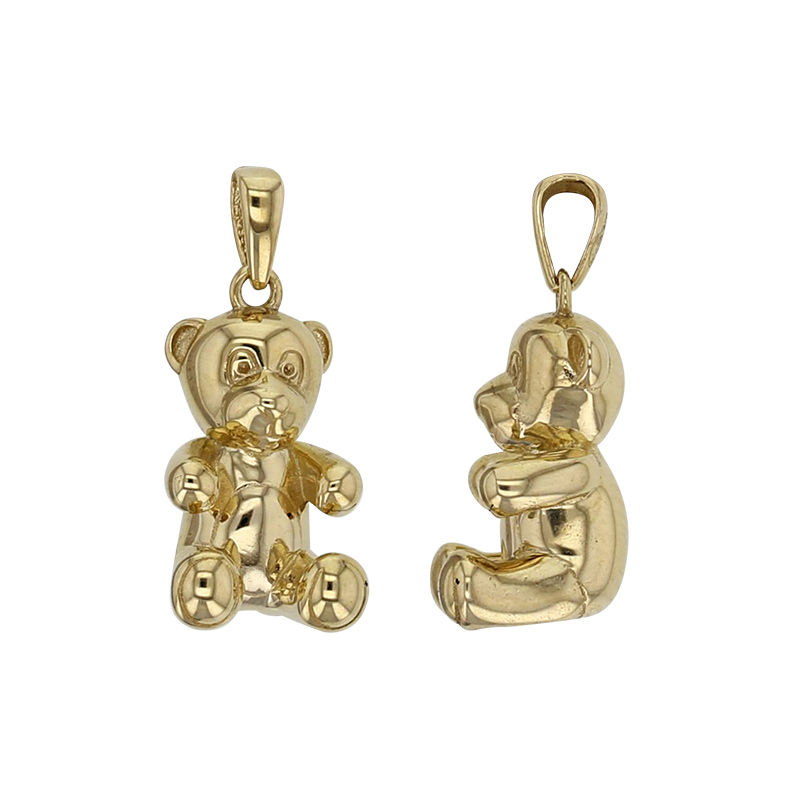 Pendentif ourson, Or 375/1000