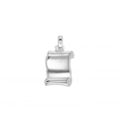 Pendentif parchemin à graver en argent 925/1000