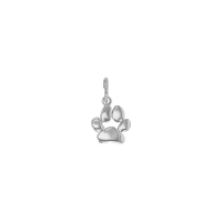 Pendentif patte de chien argent 925/1000 rhodié