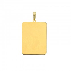 Pendentif plaque rectangle Or 750/1000 18x24mm
