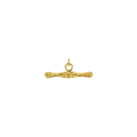 Pendentif T bar, or 375/1000