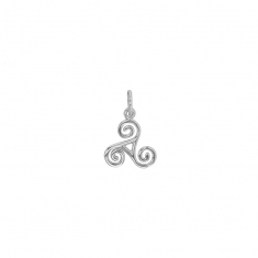 Pendentif triskèle ajouré, argent 925/1000 rhodié