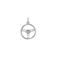 Pendentif volant de voiture, argent 925/1000 rhodié