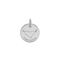 Pendentif zodiaque constellations Bélier, argent 925/1000 platiné