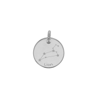 Pendentif zodiaque constellations Bélier, argent 925/1000 platiné