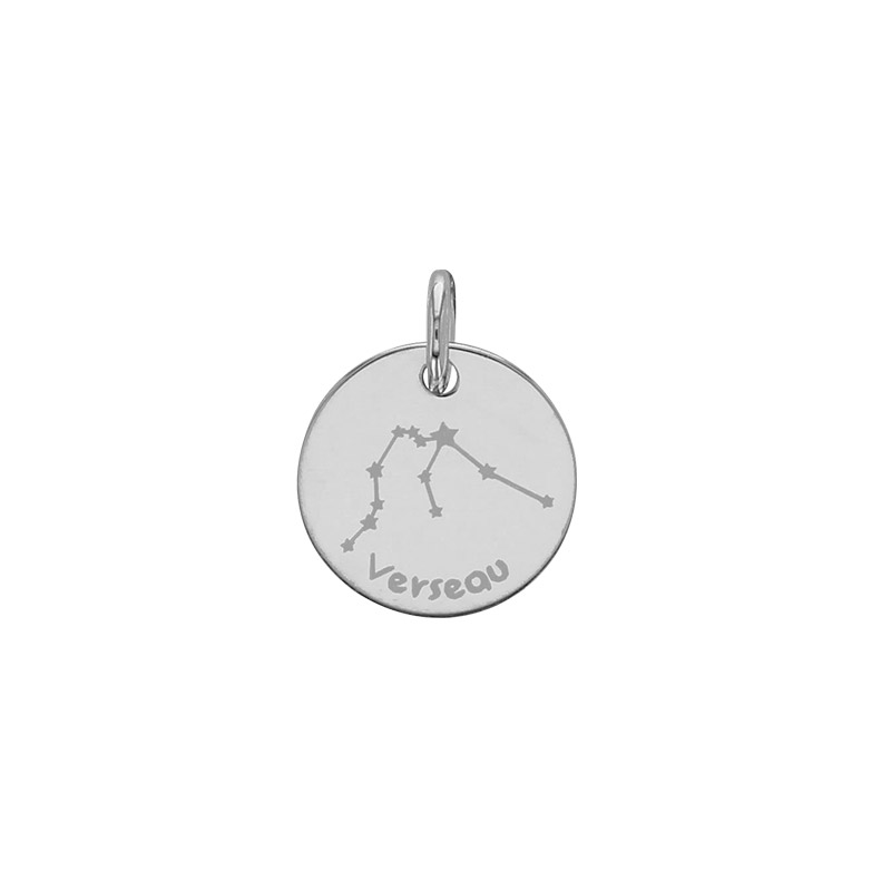 Pendentif zodiaque constellations Bélier, argent 925/1000 platiné