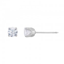 Perçage d'oreille Inverness pour homme en acier inoxydable, Oxyde de zirconium 5mm (l'unité)