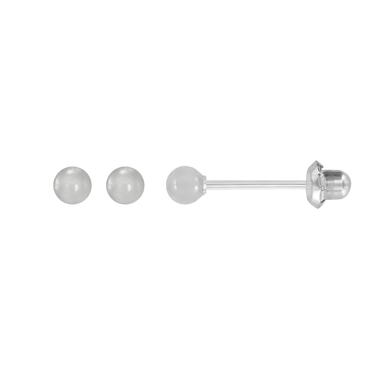 Perçage d'oreilles Inverness Boule 3mm en Or blanc 750/1000