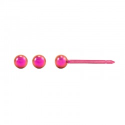 Perçage d'oreilles Inverness boule violette anodisée 3mm, titane
