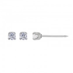 Perçage d'oreilles Inverness Oxyde de zirconium 2mm sur Acier inoxydable