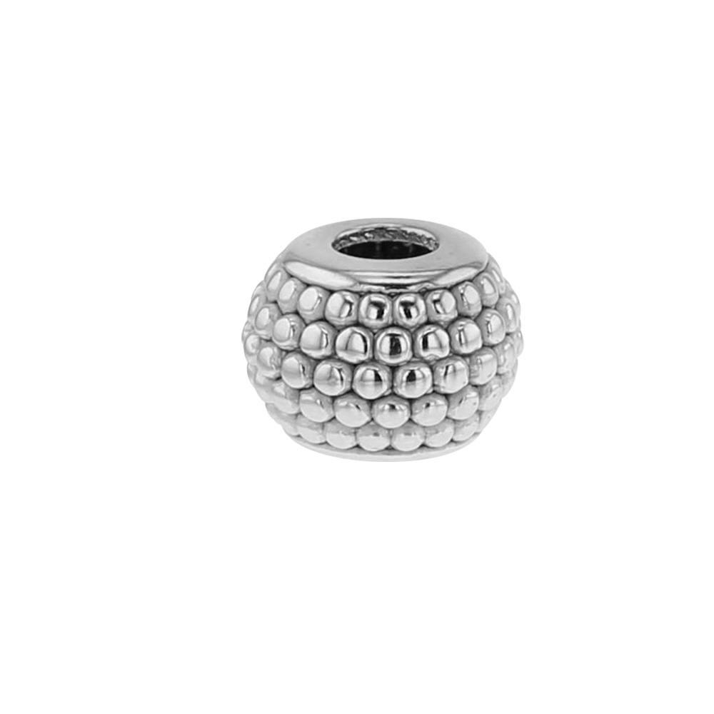 Perle Classique en argent 925/1000 rhodié - petites boules