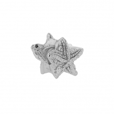 Perle de l'Océan en argent 925/1000 rhodié - Étoile de mer