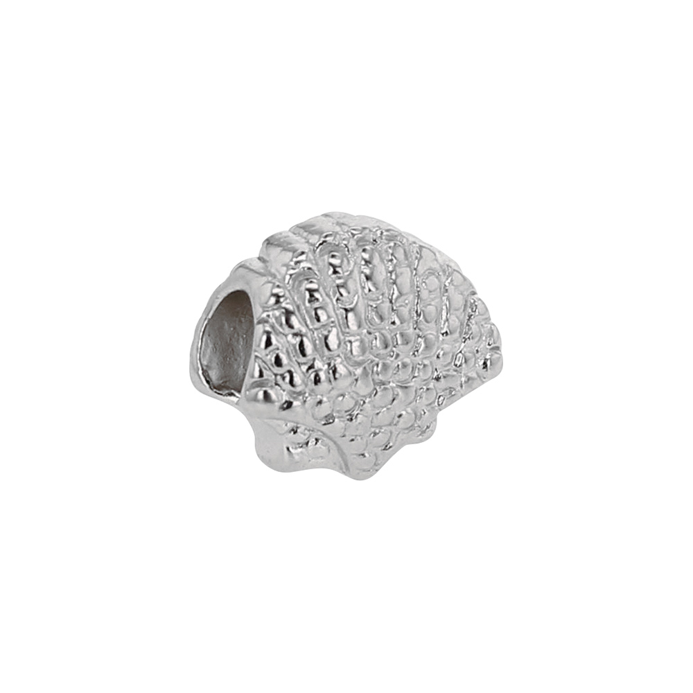 Perle de l'Océan en argent 925/1000 rhodié - Coquille Saint-Jacques