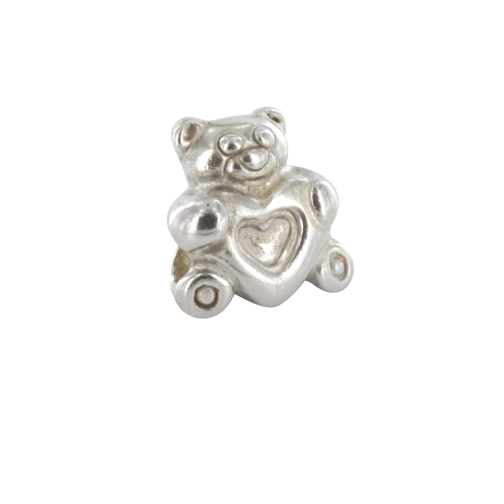 Perle Naissance en argent 925/1000 rhodié - L'Ourson