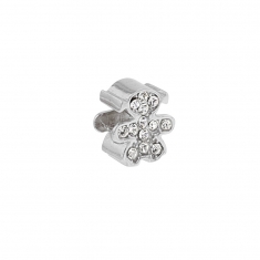Perle Symbolique en argent 925/1000 rhodié ornée de cristaux de Swarovski® - La Fille