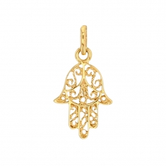 Petit pendentif ajouré Or 750/1000 Main de Fatma