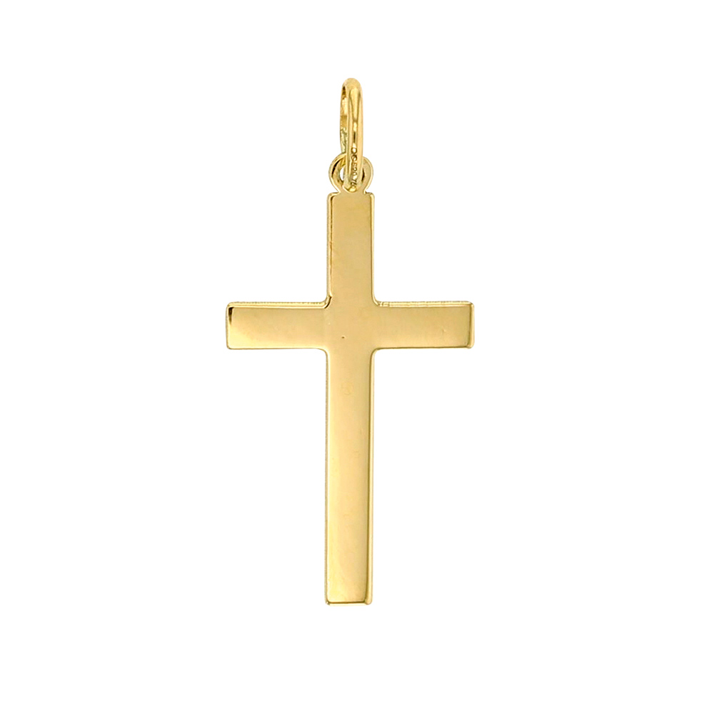 Petit pendentif en Or 750/1000 croix unie