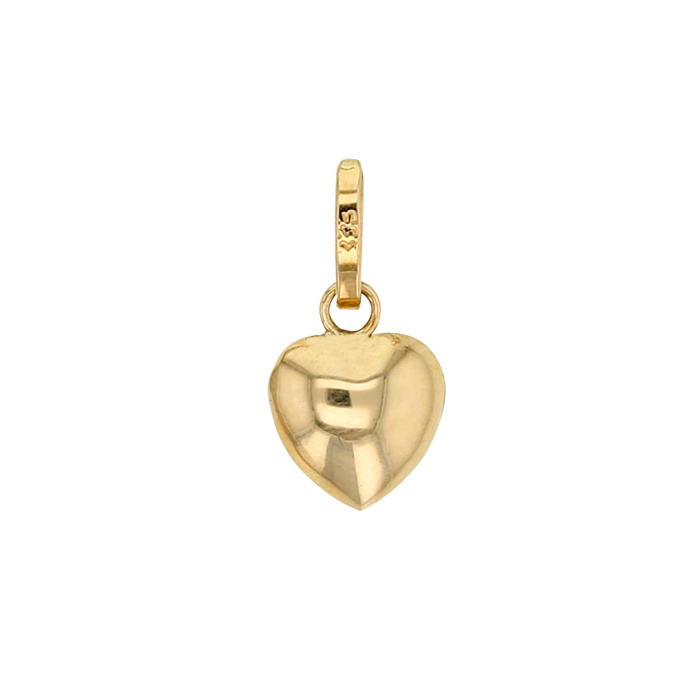 Petit pendentif Or 750/1000 motif coeur bombé