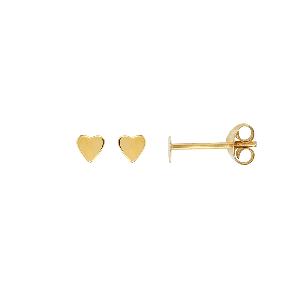 Petites boucles d'oreilles Or 375/1000 - Coeur