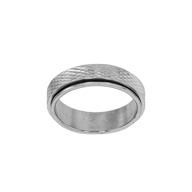 Bague rotative strié en acier
