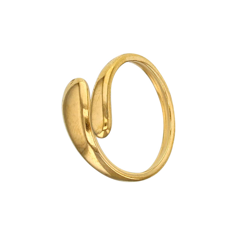 Bague forme goutte en acier inoxydable