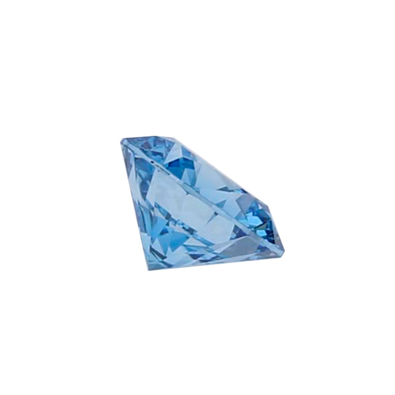Diamant synthétique taille ronde Fancy Blue 0,30ct VS, diam. 4,25mm